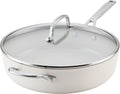 Ceramic Induction 5-Quart Saute Pan with Lid - Durable Nonstick