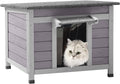 GUTINNEEN Outdoor Cat House for Small Animals and Bunnies