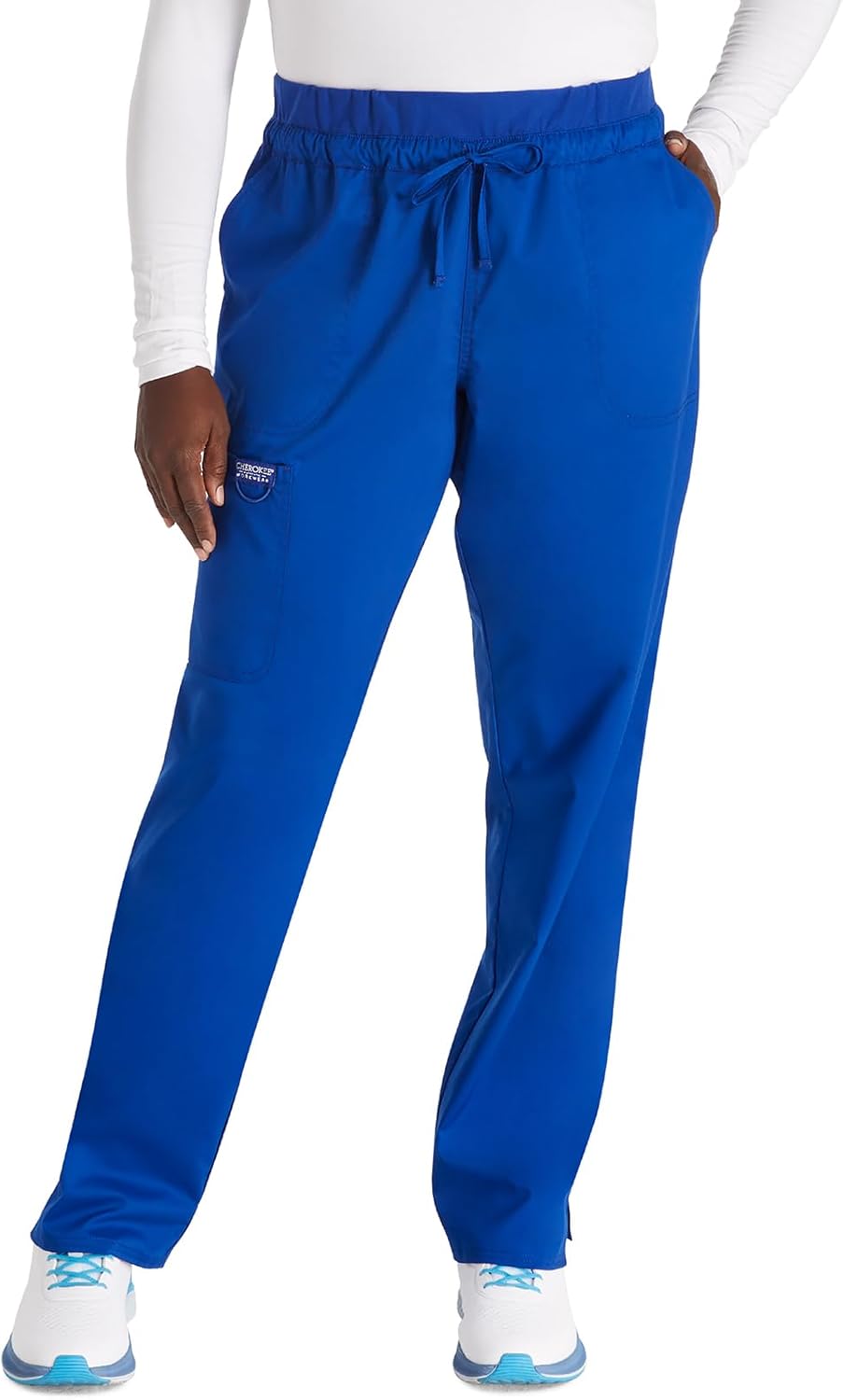 Cherokee Scrubs for Women Mid Rise Tapered Leg Drawstring Pant
