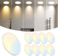 8-Pack 7.5in LED Ceiling Lights 5CCT Selectable - Ultra Slim Bright