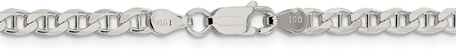 Genuine .925 Sterling Silver Miami Cuban Anchor Chain Necklace