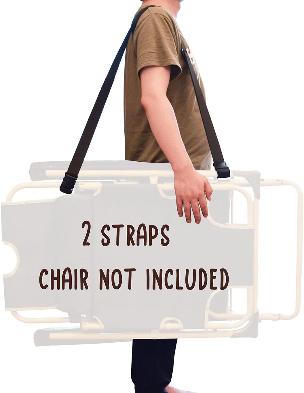 Convenient 2-Pack Beach Chair Carry Straps by WINGKIND