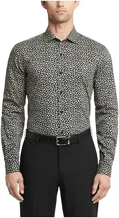 Van Heusen Men's Slim Fit Dress Shirt with Stain Shield Technology