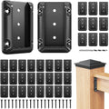 DN Mate 60 PCS Deck Railing Bracket Connectors for 2x4 - Durable Nylon