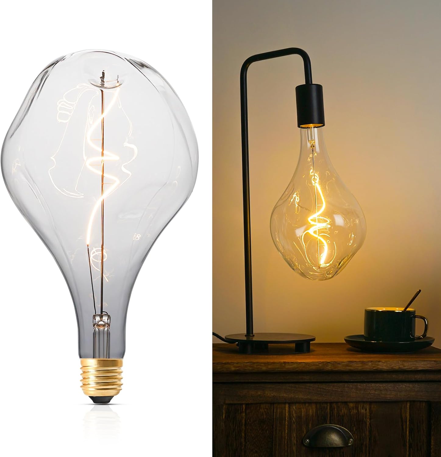 OMED Large Edison LED Light Bulb 100 Watt for Unique Lighting