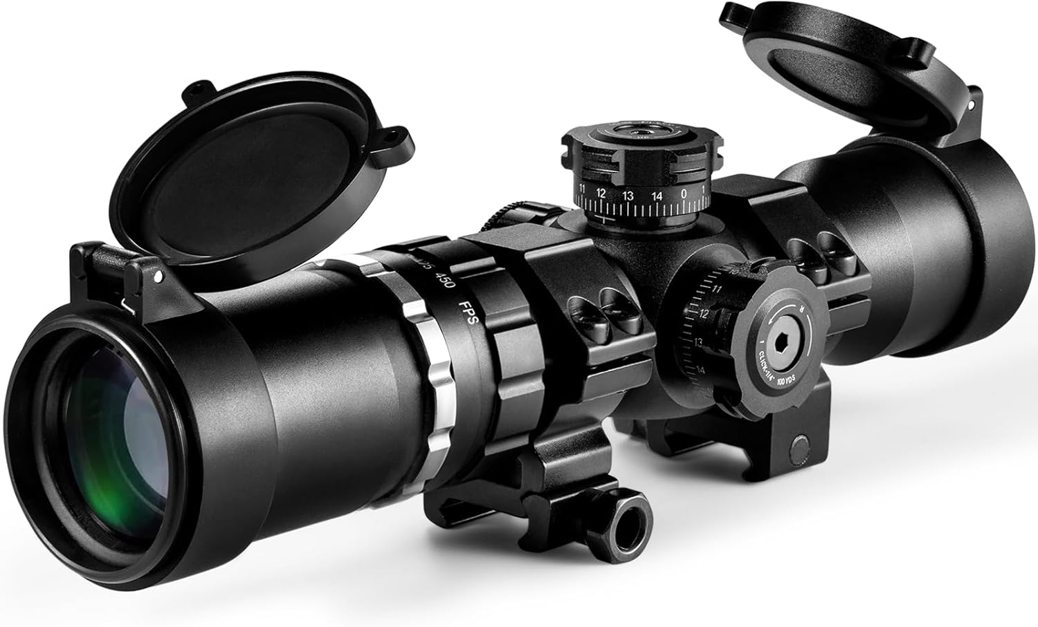 Crossbow Scope 1.5-5x32 with Locking Ring for Precision Shooting