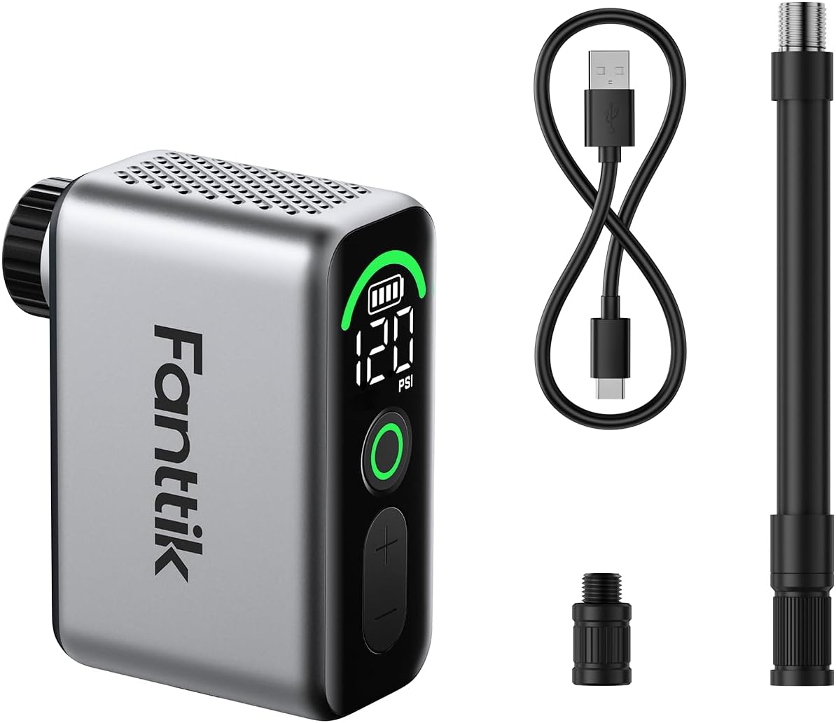 Fanttik X10 Ace Tiny Mini Electric Bike Pump for Fast Inflation