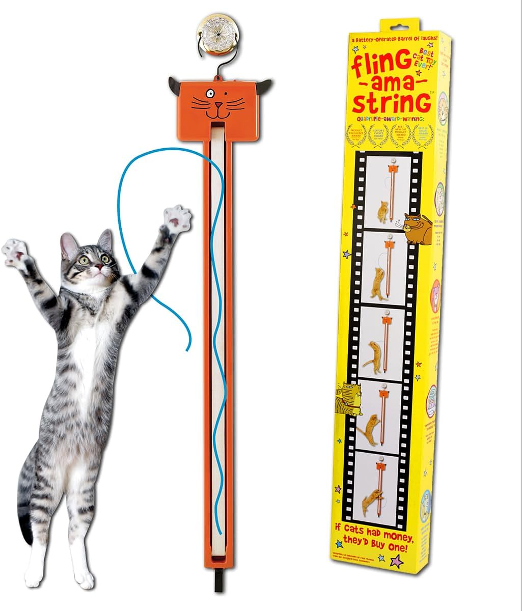 MOODY PET Fling-AMA-String Cat Toy for Endless Fun