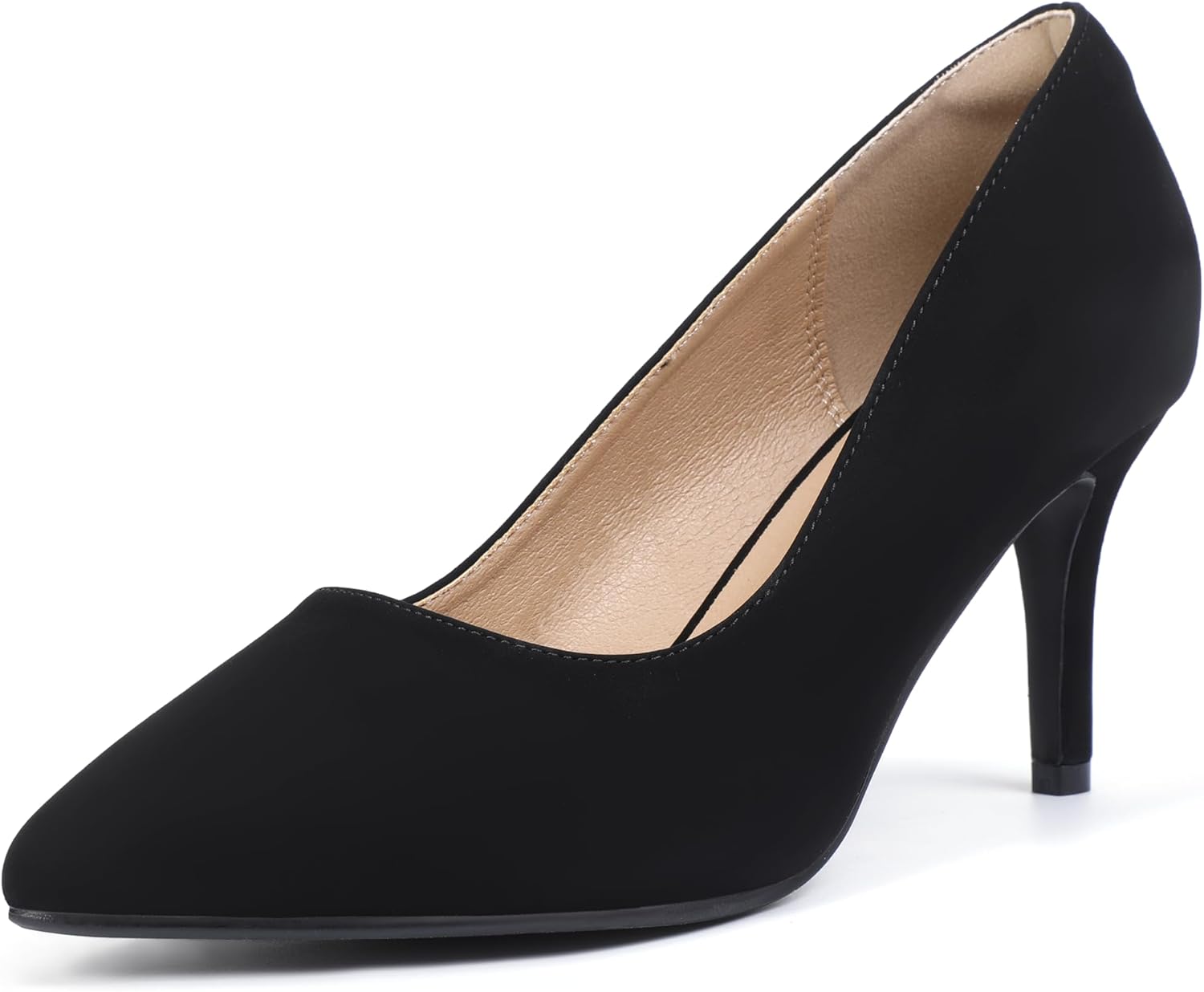 IDIFU High Heels Pumps Closed Toe Stiletto Dress Shoes for Women