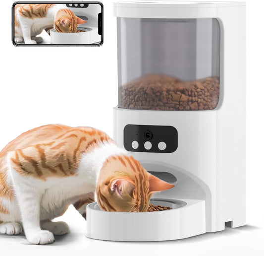 MIETUBL Smart Pet Feeder: 1080P HD Camera & Timed Dispenser