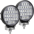 EXZEIT Waterproof LED Pods 4.3 in Fog Lights - Bright 72W Flood Beam