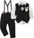 Toddler Baby Boy Gentleman Suit Set - Formal Wedding Outfit