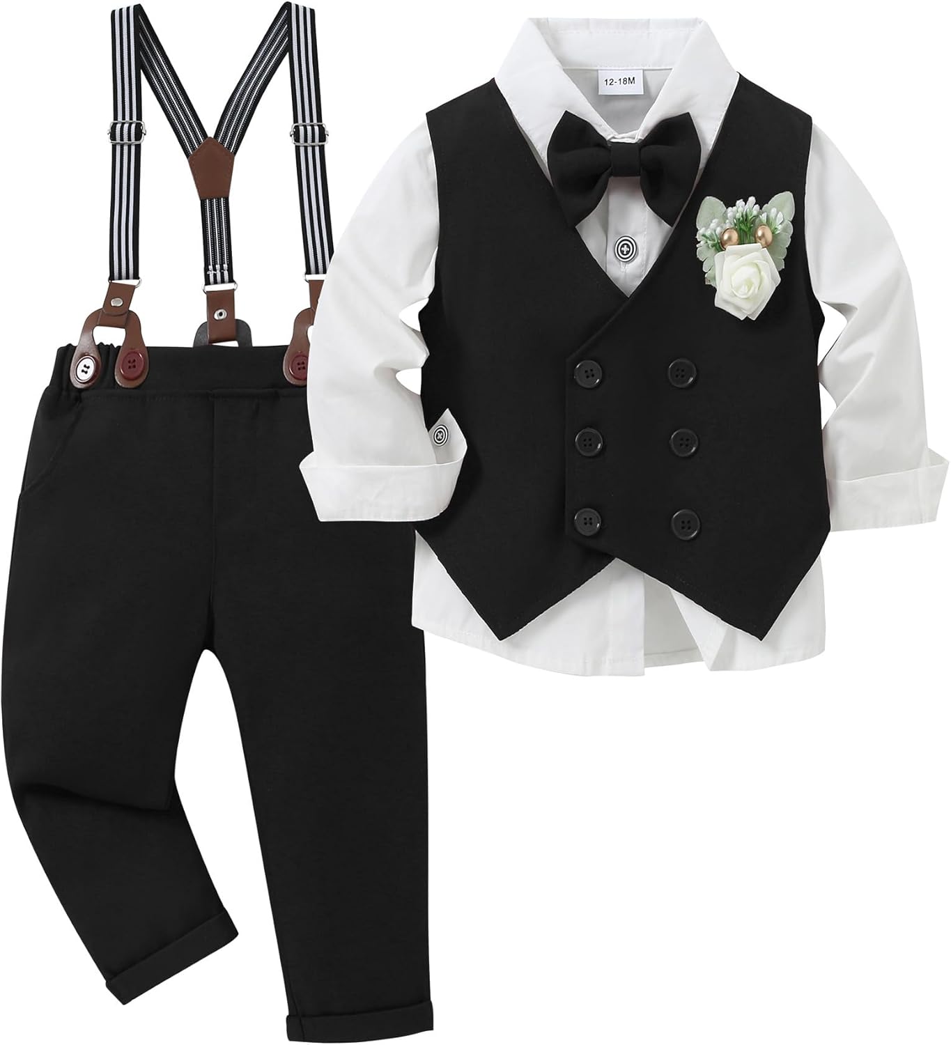 YALLET Toddler Baby Boy Clothes Suit for Formal Events