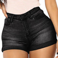Stretchy Denim Mid Rise Jean Shorts with Pockets - Flattering Summer