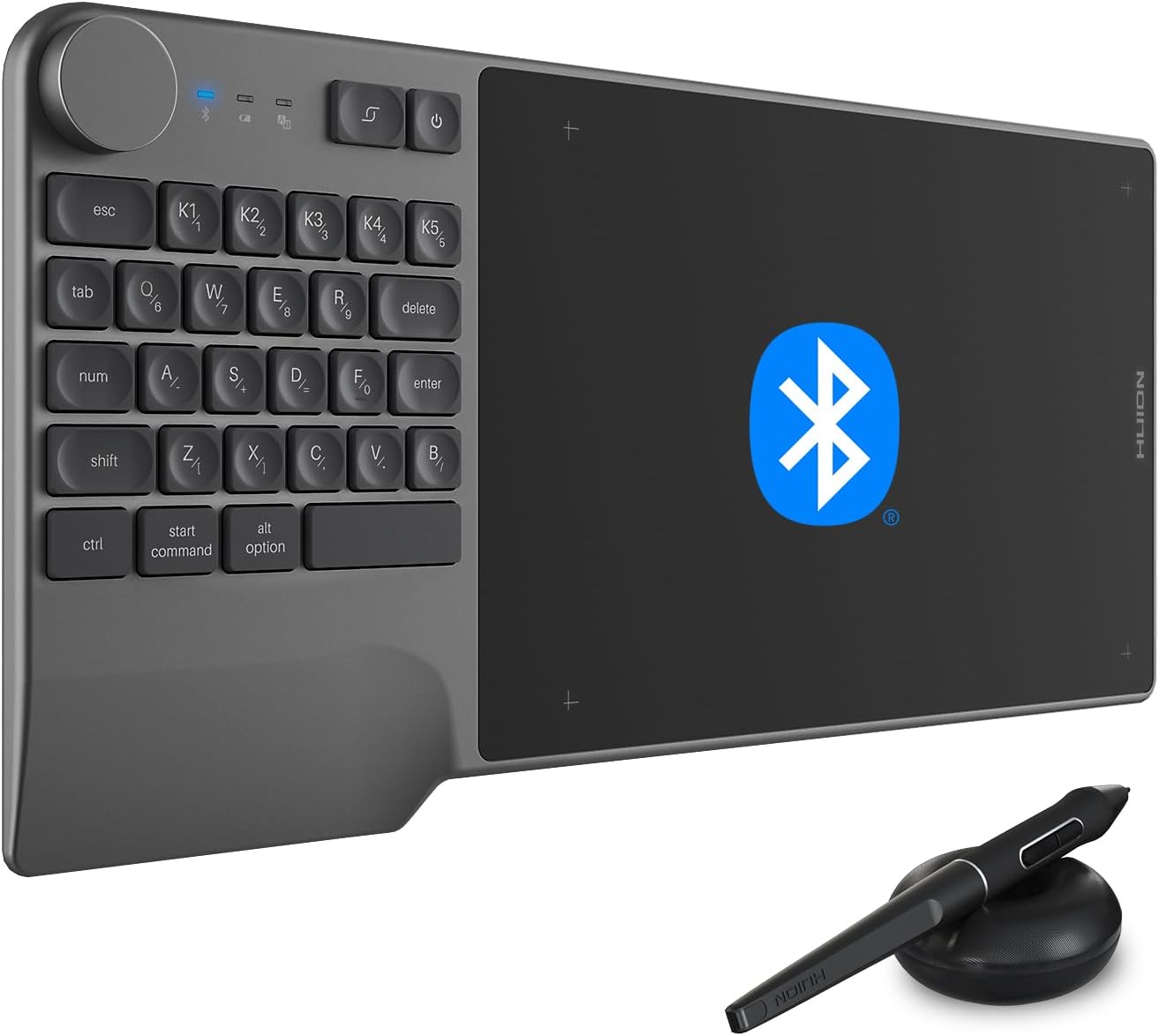 Wireless Drawing Tablet with Keyboard Dial for Creative Pros