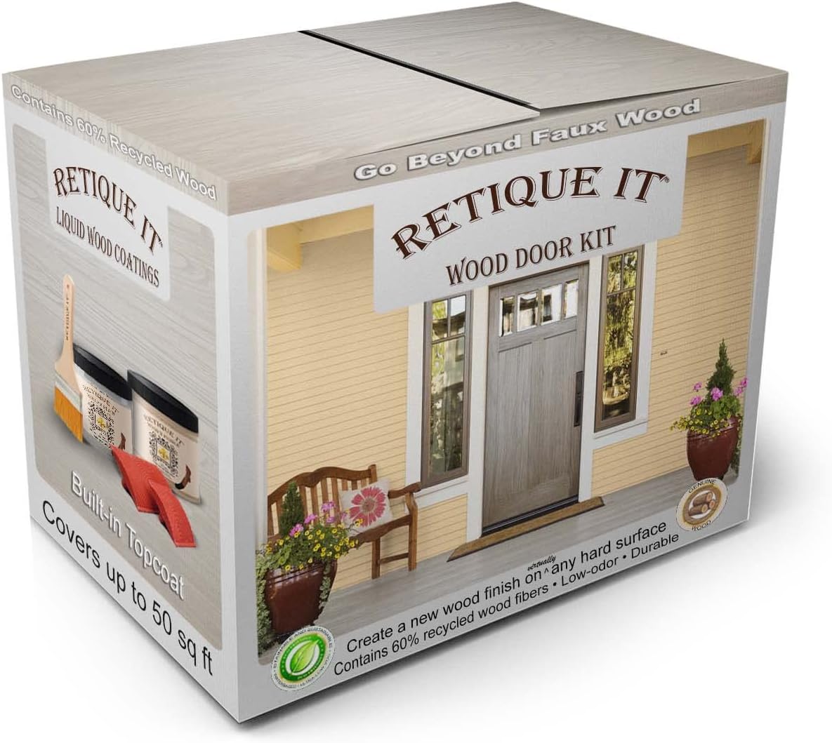 Wood Finish Front Door Kit - Transform Your Door with Ease