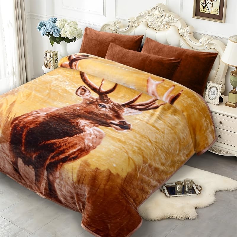 JYK Soft Fleece Bed Blanket King Size for Ultimate Warmth