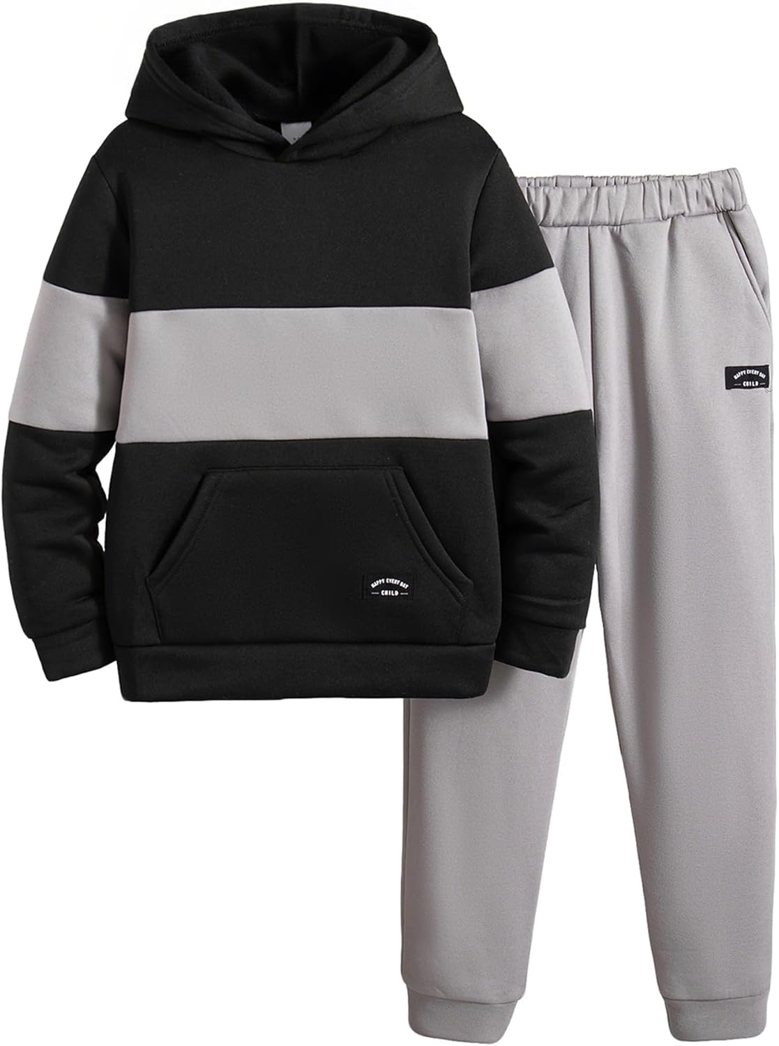 Boys Clothes Sweatsuit Winter Clothes Pants Set for Active Kids
