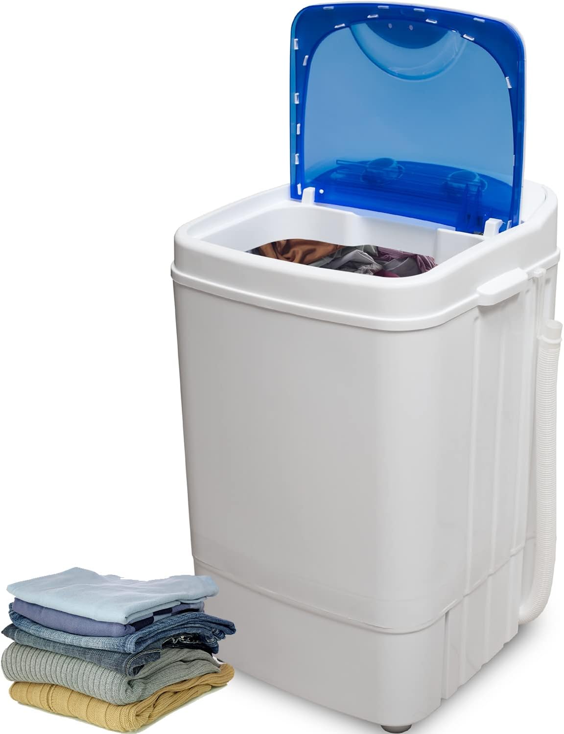 Deco Home Portable Washing Machine: 8.8 lb Capacity, Low Agitation Spin Cycle