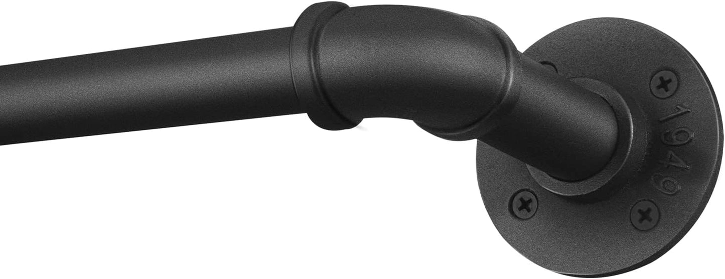 Industrial Blackout Curtain Rod, SOMINS, 1 Inch, Adjustable 32-72 ~ Heavy Duty