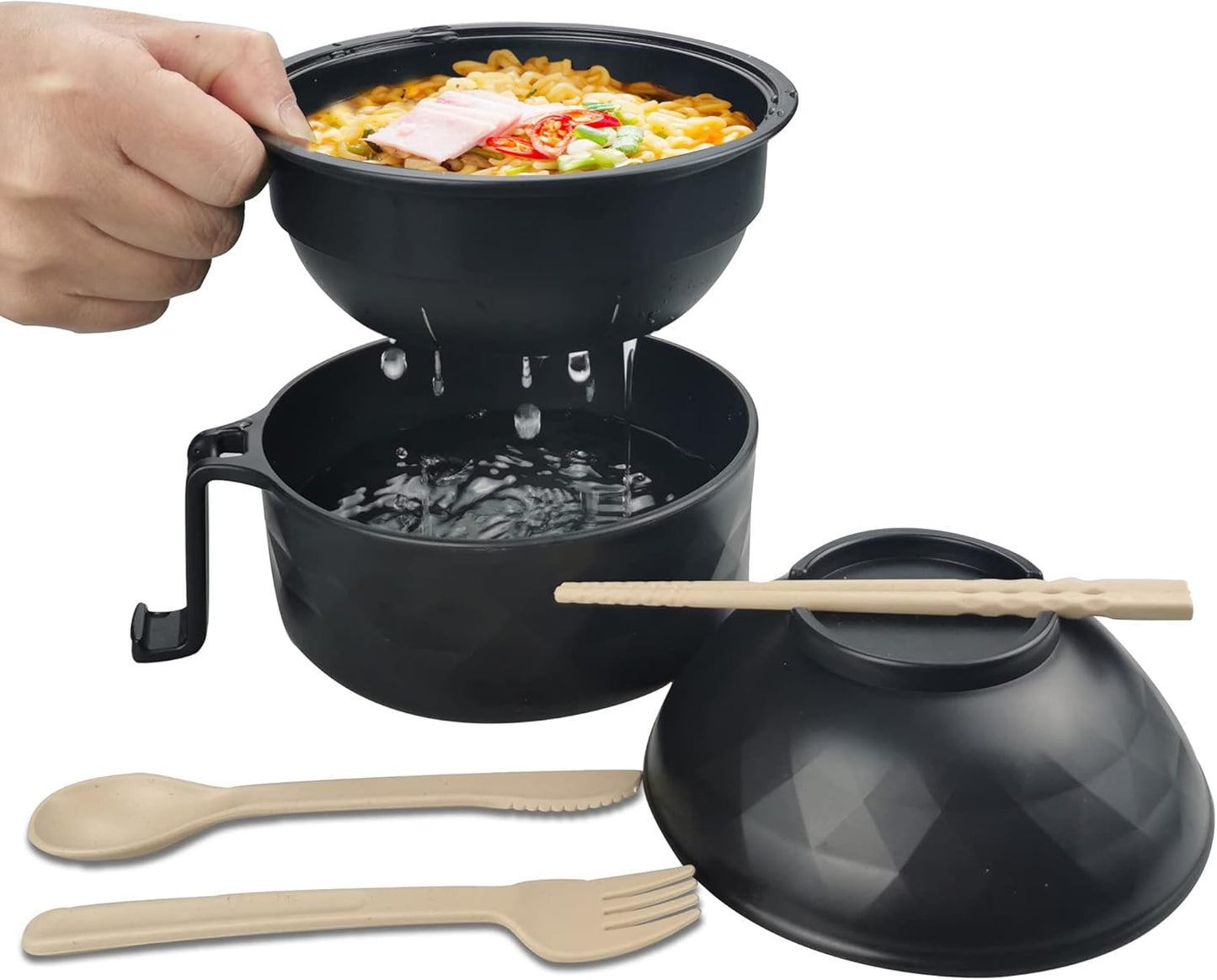 Layron Microwave Ramen Bowl Set - College Dorm Essential