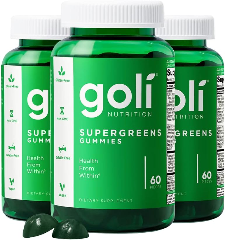 Goli SuperGreen Vitamin Gummies - Plant-Based Health Boost