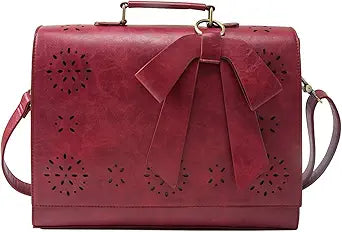 ECOSUSI Women's Briefcase Vegan Leather Laptop Bag for Work