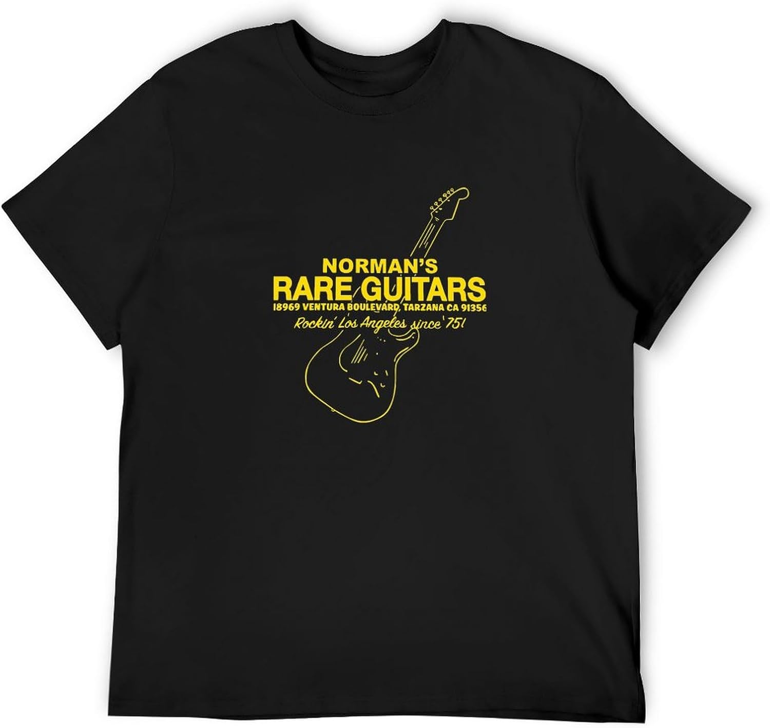 Vintage Style Black Tee - Norman's Rare Guitars Shirt