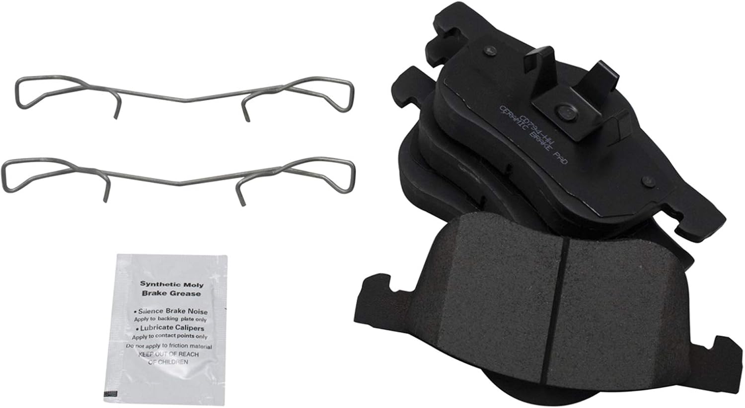 TRQ Front Brake Pads Ceramic for Volvo S60, S80, V70, XC70