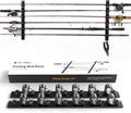 Wall Mount Fishing Rod Holders Horizontal/Ceiling Storage Rack