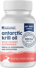 Antarctic Krill Oil 500mg Softgels - No Fishy Aftertaste