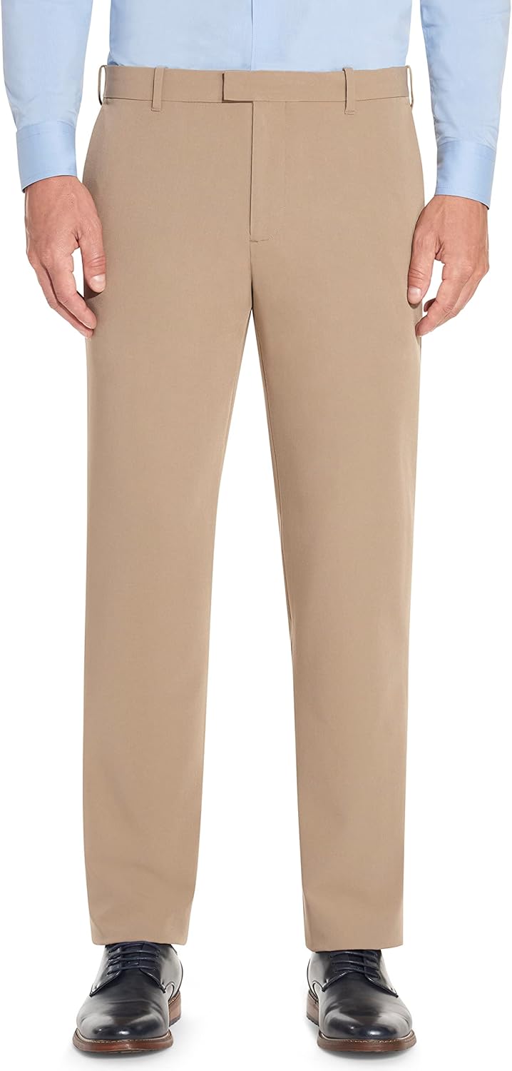 Van Heusen Men's Flex Flat Front Straight Fit Pant for Comfort
