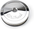 Edelbrock 1208 Pro-Flo 10-Inch Round Air Cleaner - Low Hood Fit