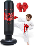 Inflatable Punching Bag for Kids 63 in Boxing Bag with Gloves