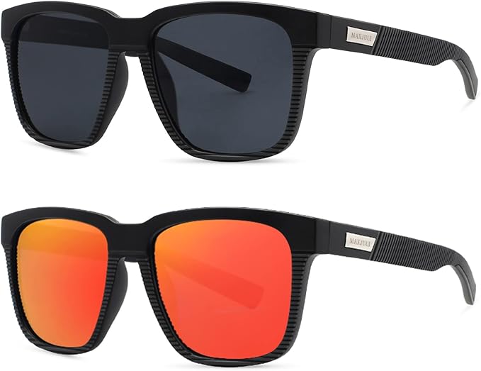MAXJULI Polarized Sunglasses for Big Heads - Stylish and Durable