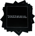 Five Star Napkins 30th Birthday Quotes Black Cotton Cocktail Napkins