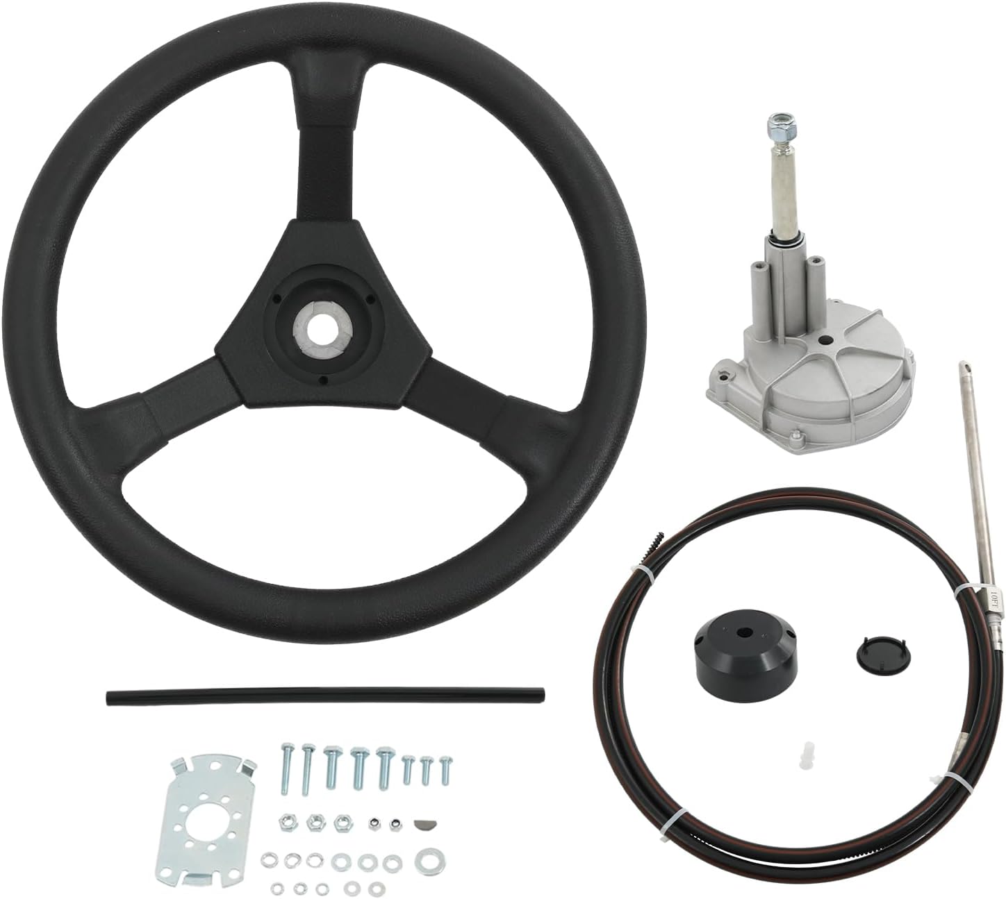 CARMOCAR 16FT Steering Rotary System Boat Kit for Watercraft