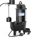 Acquaer 3/4HP Sewage Pump Submersible - 6400 GPH Powerful Drainage