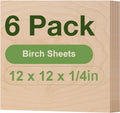 ROBOTIME 6-Pack 6mm Birch Plywood Sheets - Laser Cutting Blanks