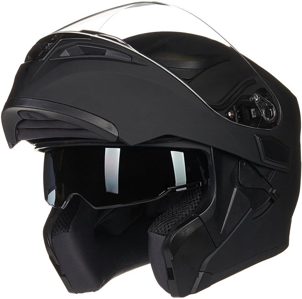 ILM Motorcycle Dual Visor Flip Up Modular Full Face Helmet Review