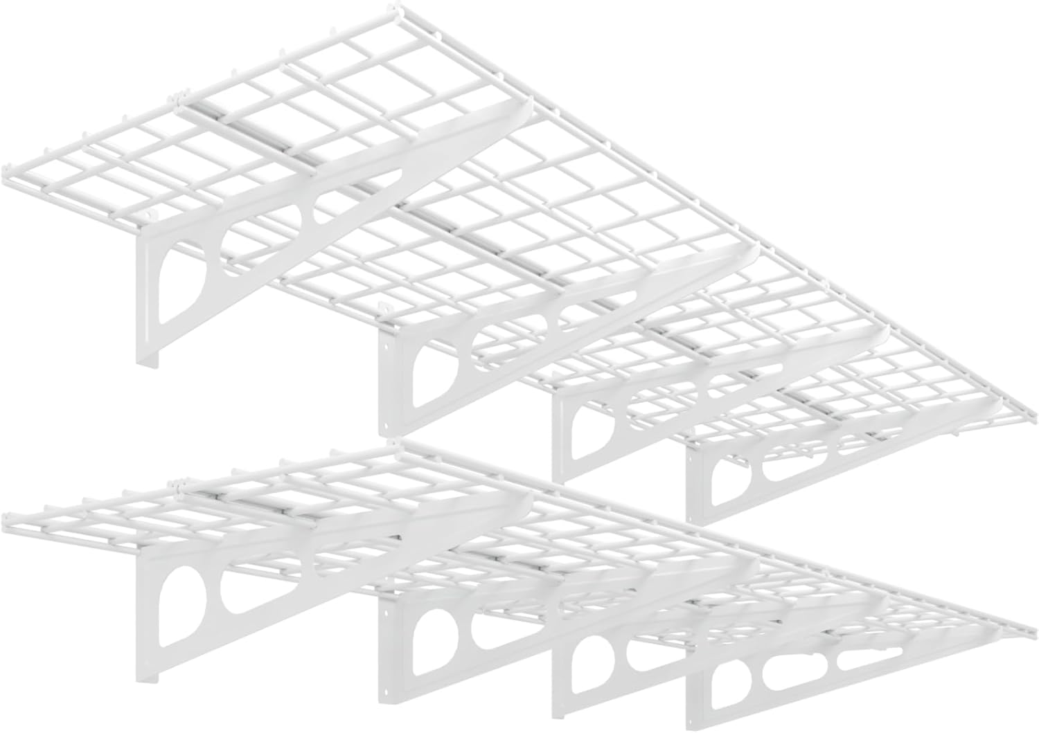 FLEXIMOUNTS Wall Shelf Garage Storage Rack with 1200 lbs Capacity