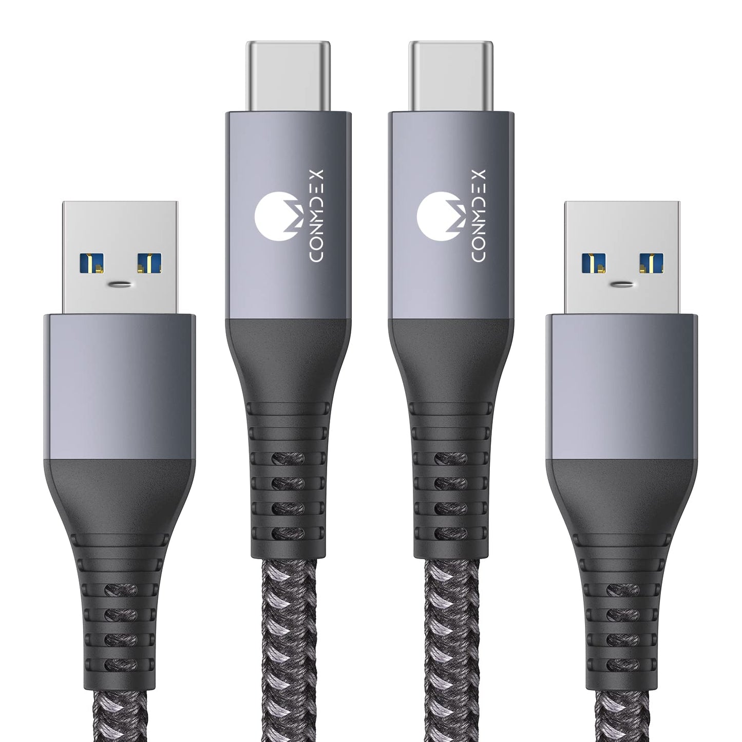 Fast Charge & Data Transfer 3ft USB C Cable Duo