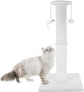 Heavy Duty 34 Inch Cat Scratching Post with Sisal Rope and Toys