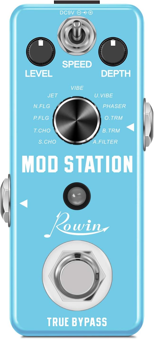 Rowin Mod Station 11 in 1 Digital Modulation Guitar Effects Pedal