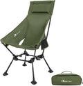 MOON LENCE High Back Folding Camping Chair - Adjustable, Stable