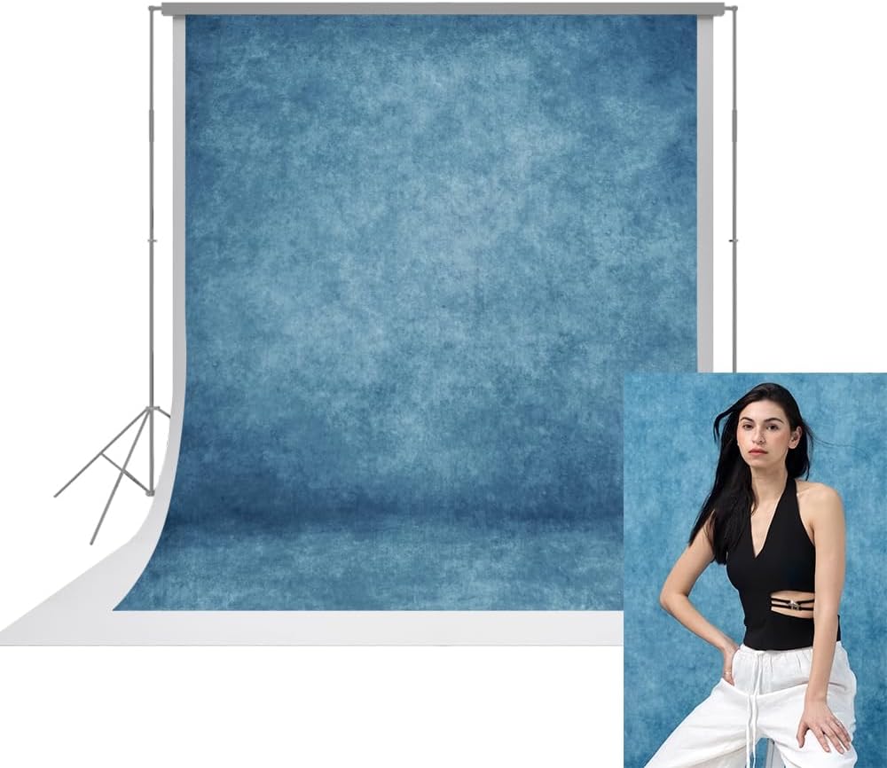 UrcTepics 810 Abstract Blue Headshot Backdrop for Portraits