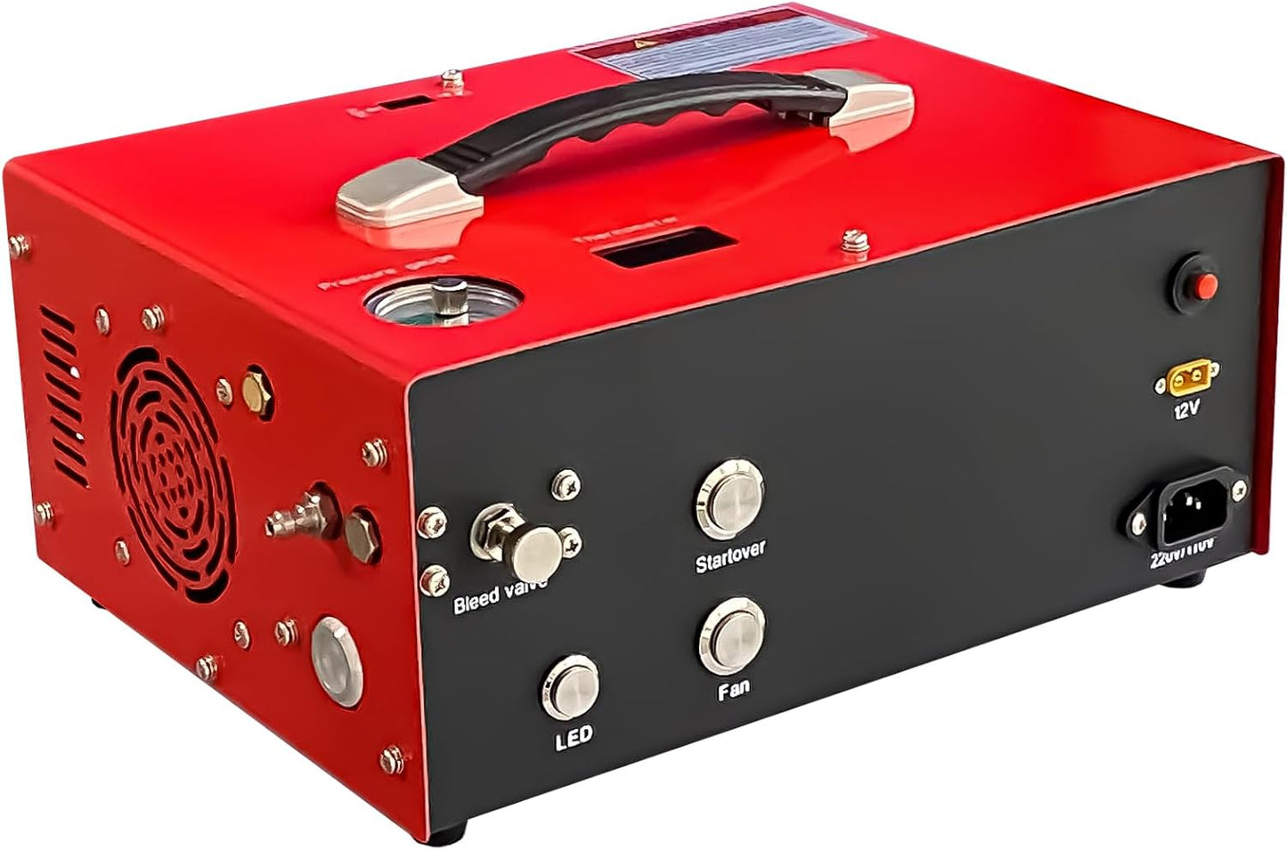 NUOGE High-Pressure Air Compressor: Oil & Water-Free, Dual Power, 4500 Psi