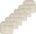 Patio Chair Cushions 19 in x 19 in 6 Pack - Thick Tufted Comfort