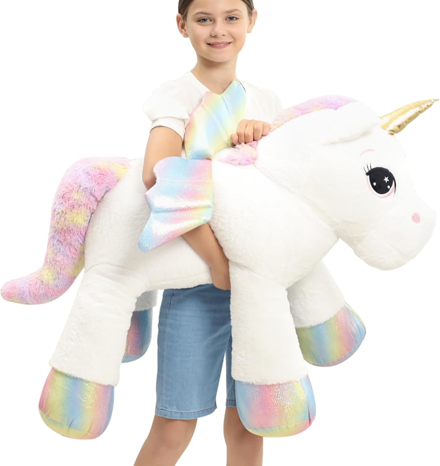 44 Inch Giant Unicorn Stuffed Animal Pillow for All Ages