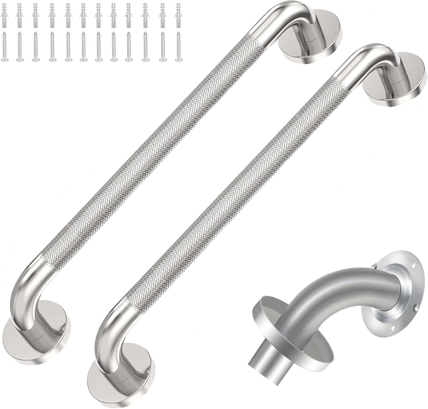 18 Inch Shower Grab Bar with Anti-Slip Grip for Safety